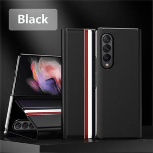 Étui de téléphone portable en cuir pliable anti-rayures antichoc PC housse de protection arrière de téléphone portable pour Samsung Galaxy <span class=keywords><strong>Z</strong></span> <span class=keywords><strong>Fold</strong></span> 3 <span class=keywords><strong>4</strong></span> - Product Image 3