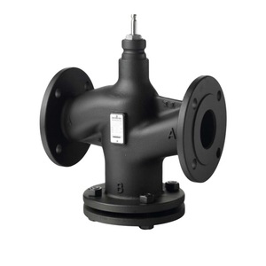 Válvula Reguladora de Tres Vías Siemens VVF53 230V AC, Válvula de Control de Agua y Vapor con Brida para Regulación de Temperatura - Product Image 1