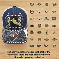 Topi Baseball Jaring 6 Panel Snapback Unisex dengan Logo 3D Western Metal, Sablon Sutra, Bahan Denim Kanvas untuk Aktivitas Luar Ruangan dan Memancing