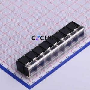 KF58C-10.0-8P Barrier Terminal Block Through hole Component (THT),P=10mm Connector With Cover Plate 10mm 1x8P Straight Pin - Product Image 1