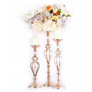 Centros de Mesa Altos Blancos de Lujo y Alta Calidad para Bodas, Soportes de Flores Artificiales, Decoraciones de Mesa de Metal Tallado Hueco - Product Image 6