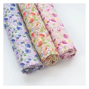 pajamas women cotton voile bawal sleepwear floral fabric 100% cotton factories