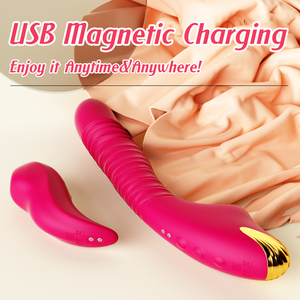 เครื่องสั่นแบบถอดได้ พร้อมฟังก์ชั่นดูด 9 ระดับ สอดใส่ 9 ระดับ สั่น 9 ระดับ ควบคุมผ่านแอพฯ พร้อมระบบทำความร้อน กระตุ้นคลิตอริส หัวนม จุดจี และทวารหนัก สำหรับคู่รัก - Product Image 1