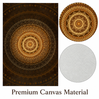 Impression sur toile personnalisée 60x90cm, art mural mandala, peinture sur toile de paysage naturel pour décoration intérieure moderne