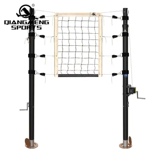 Indoor Adjustable Carbon Volleyball Poles Sports Facilities Volleyball Net Posts