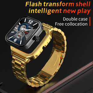 2025 New Thông Minh Đồng Hồ Tw22Pro Kim Loại Smartwatch Hoán Đổi Cho Nhau Trường Hợp 2-Trong 1 Luôn Luôn Trên Đồng Hồ Không Dây Sạc Thông Minh Đồng Hồ Cho Nam Giới - Product Image 3