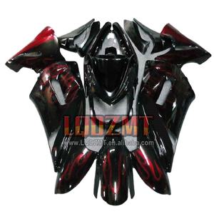 Corps d'injection de flammes rouges pour KAWASAKI <span class=keywords><strong>NINJA</strong></span> 650R ER-6F ER 6F 6 F ER6F 06 07 08 28No.0 <span class=keywords><strong>650</strong></span> R ER6 F <span class=keywords><strong>2006</strong></span> 2007 2008 Carénage OEM - Product Image 1