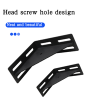 Anpassbare schwarze Eisen Dreieck Winkel halterung Bett rahmen Anschluss Hardware für Küche Bad & Esszimmer Traditionelles Design