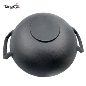 Artículo de Moda: <span class=keywords><strong>Wok</strong></span> Elegante de Hierro Fundido, Versátil <span class=keywords><strong>para</strong></span> <span class=keywords><strong>Cocinar</strong></span> como un Chef Gourmet, Sartén Antiadherente de Hierro Fundido con Certificación FDA - Product Image 5