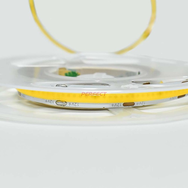 PERFECT COB LED Strip 480LED/M High CRI 90 1000LM/M DC24V 50mm Cut Length Uniform No Dark Spots Lighting 3000K/4000K/6500K IP20