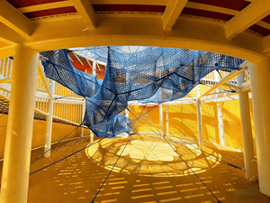 <span class=keywords><strong>Filet</strong></span> d'escalade <span class=keywords><strong>en</strong></span> <span class=keywords><strong>corde</strong></span> plastique personnalisable pour aire de jeux extérieure, pour le divertissement des enfants, certifié CE - Product Image 5