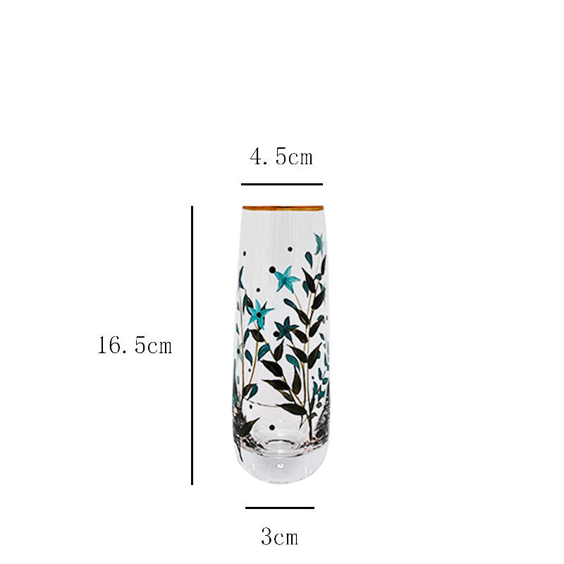 Flûte à champagne transparente sans pied