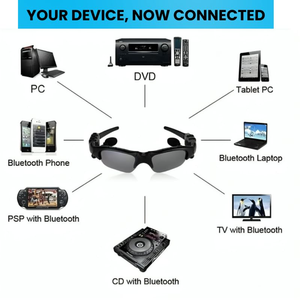 Sports <b>Wireless</b> for <b>Bluetooth</b> Earphone Sunglasses with Sun Lens Riding Glasses and Handsfree <b>Microphone</b> for Outdoor Sports - Product Image 3