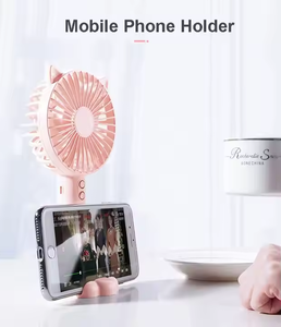 USB充電式かわいいミニファン-ポータブルハンドヘルドデスクファン学生用ナイトライト付き超静か (卸売) - Product Image 5