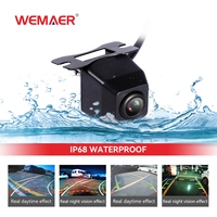 Cámara de Visión Trasera Universal para Automóvil Wemaer, AHD IP68, Cámara de Reversa Impermeable con Visión Nocturna HD para Estacionamiento