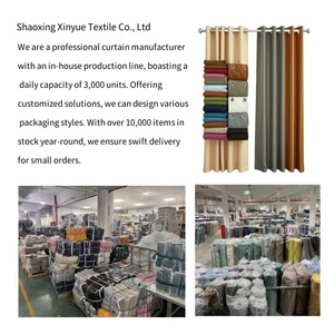 Nhà máy chuyên nghiệp cách âm rèm cửa sổ Polyester rắn rèm cửa giá rẻ cho thiết kế sử dụng kỹ thuật dệt - Product Image 4
