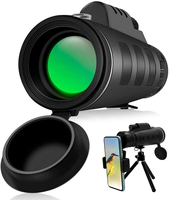 Monoculaire à zoom haute magnification 40*60, étanche à l'eau, objectif 52 mm, mise au point manuelle, revêtement de lentille FMC, observation des oiseaux, chasse