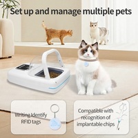 Comedero Inteligente para Mascotas con Sensor Infrarrojo RFID 35-ID, Alimentador Automático para Mascotas con Sensor RFID e Infrarrojo