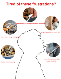 Asbak kertas dilapisi Gel sekali pakai, desain tanpa asap dapat didaur ulang untuk rokok cerutu - Product Image 4