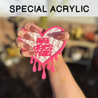 Personnalisation de l'art des ongles en acrylique en forme de cœur, accessoire photo rose pour ongles, carte de présentation d'ongles, outils de salon de manucure
