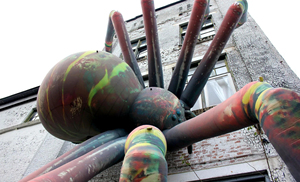 6 mét Halloween khổng lồ treo <span class=keywords><strong>Inflatable</strong></span> Spider mô hình bóng cho tường cửa sổ trang trí - Product Image 6