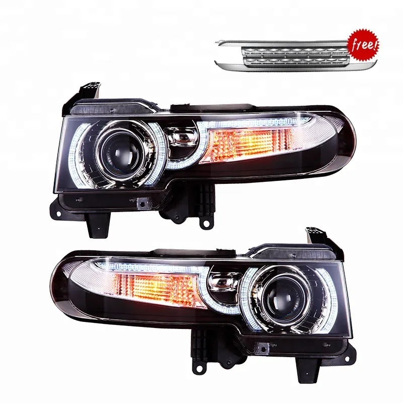 Usine Tête Lumière Led Avant Lampe De Voiture Haut Bas Faisceau Tête Lampe Pour Toyota FJ Cruiser 2007-2015 Phares