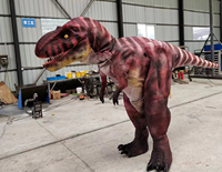 Costume de dinosaure personnalisé en usine chinoise, design populaire pour cosplay, costumes de performance de dinosaure, marionnettes de dinosaure, tenue de cosplay de dinosaure