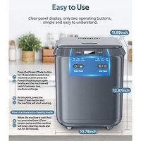 Composteur de cuisine à domicile 2,5 L composteur de déchets alimentaires de grande capacité bac à compost intelligent inodore avec filtre à charbon détachable