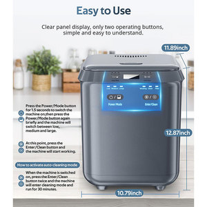 Nhà nhà bếp composter 2.5L công suất lớn chất thải thực phẩm composter không mùi thông minh <span class=keywords><strong>compost</strong></span> bin với có thể tháo rời Bộ lọc Carbon - Product Image 2