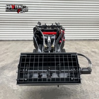 Pengiriman Gratis Berat Operasi 380kg  480kg 1200kg  HAVTEK  Mini Tracked Skid Steer Loader Bucket untuk Pembersihan Salju