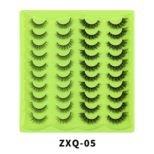 Hot Selling 3D Faux Mink Lashes 20 Pairs Fluffy Vegan Natural False Full Strip <strong>Eyelashes</strong> 3D Silk Mink Eye Lashes - Product Image 4