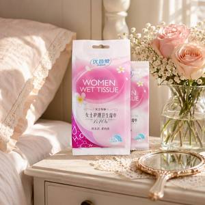 Toallitas Húmedas Femeninas al por Mayor, 10 Unidades, Esencia Herbal de Agrimonia, Agua Pura, pH Balanceado, Sin Alcohol, Portátiles, para el Cuidado Femenino - Product Image 3