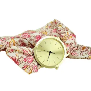 Vintage watch with scarf silk scarf watch band
