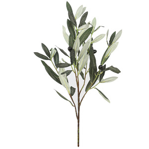 Rami di Ulivo Artificiali Realistici a <span class=keywords><strong>5</strong></span> Punte con Frutti, Ideali per Decorazioni di Matrimoni, Case e Centri Commerciali - Product Image 6