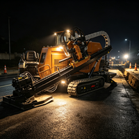 Machine de forage directionnel horizontal de 5 tonnes, directement de l'usine, avec une force de traction de 51 kN pour l'installation de petits tuyaux