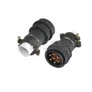 2PM 2RM Series 2PMT33 7Pin Socket with Plug for Hermetic Aviation Circular Russia Connector