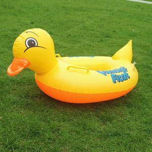Flotador Inflable de Pato 85x50cm con Asa para Niños, Uso en Piscina - Product Image 2