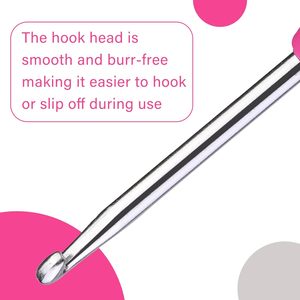 Single Head Knitting Tool <b>Set</b> with Candy-Colored Soft Handle <b>Crochet</b> <b>Hook</b> 2mm Thick Aluminum Oxide Plastic <b>Crochet</b> <b>Hook</b> for Wool - Product Image 2