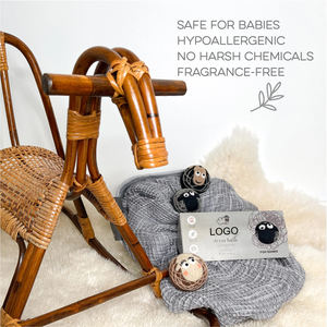 100% boules de séchage en laine de qualité supérieure pour Darks Lot de 3 <span class=keywords><strong>assouplissant</strong></span> naturel écologique et fait à la main - Product Image 6