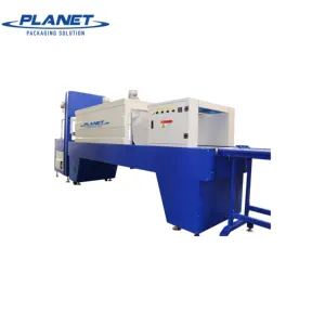 PLANET MACHINE Automatic 8-10 bags/min L Type Stretch PE Film Shrink Wrapping Machine for Plastic PET Glass Bottles
