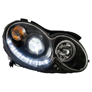 Pour Mercedes-Benz <span class=keywords><strong>CLK</strong></span> <span class=keywords><strong>W209</strong></span> 200 230 280 320 <span class=keywords><strong>350</strong></span>, phare à LED avec lentille, feux de jour DRL, diode électroluminescente, projecteur avant - Product Image 2