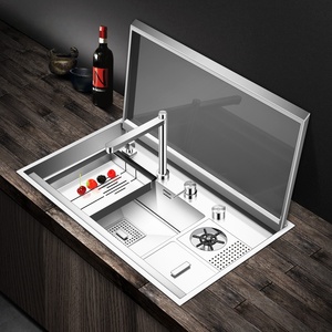 Lavello Personalizzato per Bancone Bar, Lavello Sottopiano Nascosto in Acciaio Inox 304, Grado Commerciale, Produzione OEM/ODM all'Ingrosso - Product Image 1