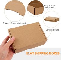 Conception de dossier d'expédition en carton ondulé brun pour la présentation de cadeau d'emballage postal de petite entreprise ondulée pour cadre Photo