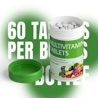 Compléments vitaminiques avec logo et emballage personnalisés, comprimés multivitaminés, stimulant immunitaire