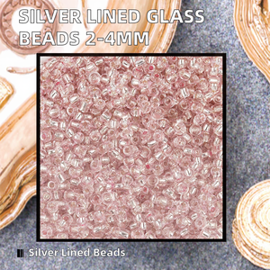 Cuentas de Cristal con Forro Plateado para Hacer Joyería, Pulseras, 6/0 8/0 11/0 12/0 2mm 3mm 4mm, Variedad Multicolor Incluida - Product Image 2
