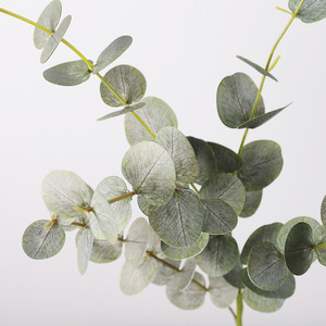 New 5 Fork Eucalyptus Artificial <b>Plant</b> Green <b>Plastic</b> High Simulation Home Decor Wedding Floral Arrangement Photography Props - Product Image 3