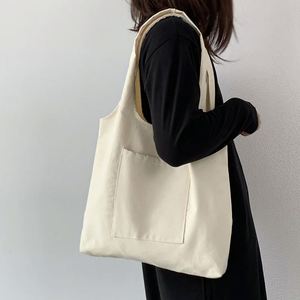 Bolsas de Compras Personalizadas para Mujer, Bolsa de Lona, Bolsa de Tela de Algodón, Serie Blanca y Negra, Bolsas de Supermercado, Bolsas de Mano, Bolsa Escolar - Product Image 1