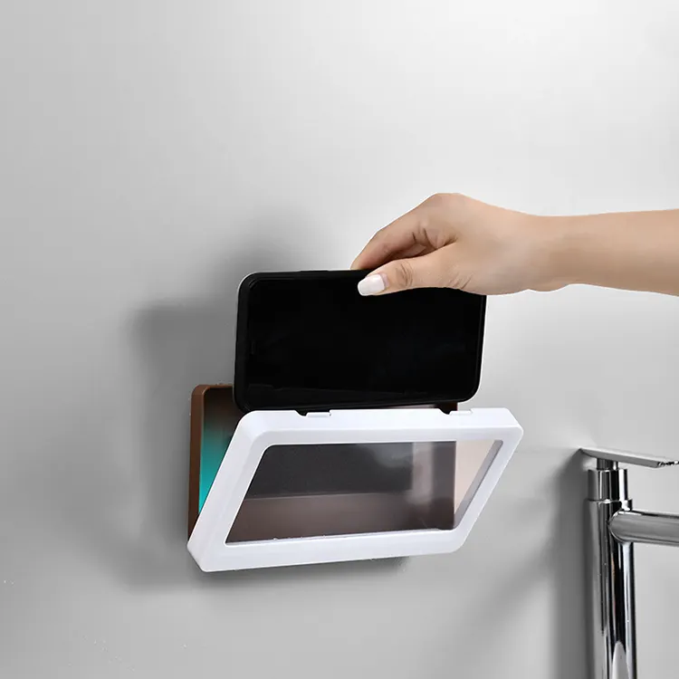 थोक बाथरूम विरोधी पर्ची स्नान निविड़ अंधकार सेल स्मार्ट फोन स्टैंड माउंट मोबाइल फोन धारक