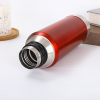 1200ml Lebensmittelechte 304 Edelstahl Vakuum-Isolierte Wasserflasche mit Griff Auslaufsichere Reiseflasche für Sport und Camping