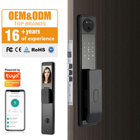 Cerraduras de puerta de perilla inteligente de alta calidad con cámara Wifi Tuya APP Ic tarjeta contraseña huella dactilar cara cerradura de puerta inteligente